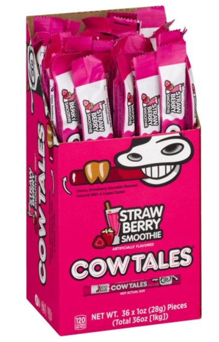 Goetze's Cow Tales Strawberry Smoothie 28gx 36ct