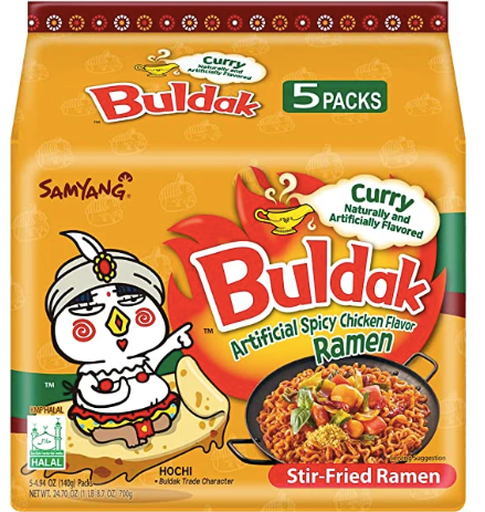 SAMYANG BULDAK CURRY HOT CHICKEN FLAVOUR RAMEN (5x140G)