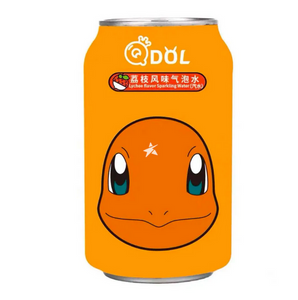 Qdol & Pokémon Lychee Flavour Sparkling Water - 330ml x 24