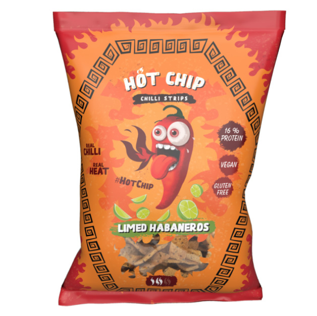 Hot Chip - Strips Limed Habanero 80g x 20