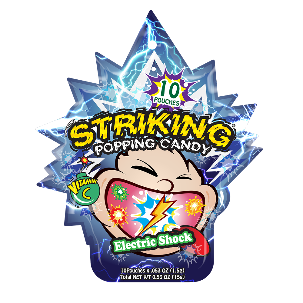 Striking Popping Candy 15g-Electric Shock with Vitamin C - 15gx48