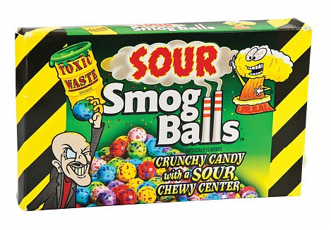 Toxic Waste Sour Smog Balls Theatre Box  - 12ct